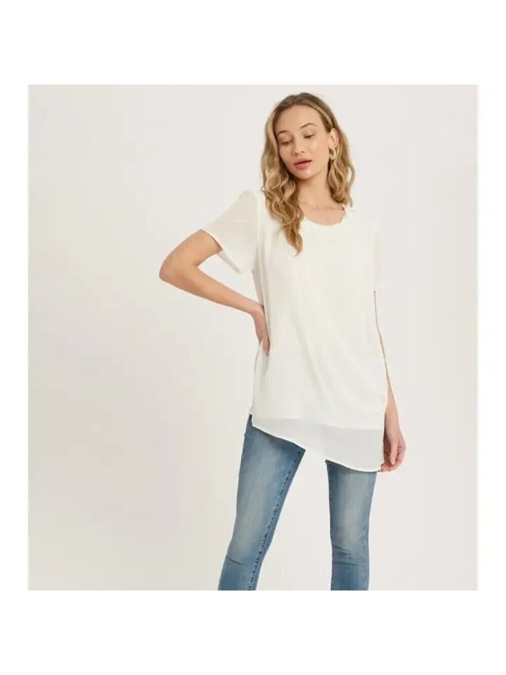 CLEAR OUT!!!! Asymmetric Modern Draped Top
